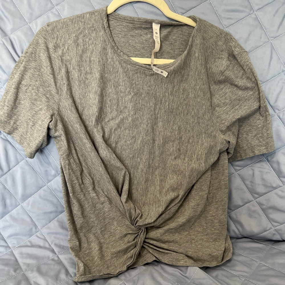 Lululemon Gray Twist Front T-Shirt